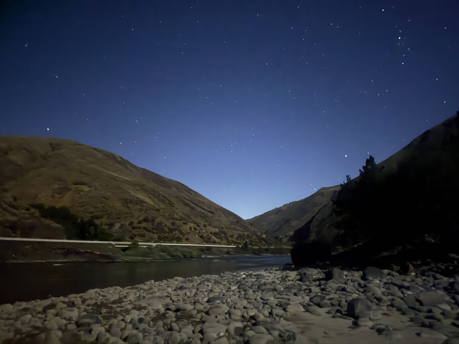Misty rowing through whitewater on the Salmon River near Riggins, Idaho